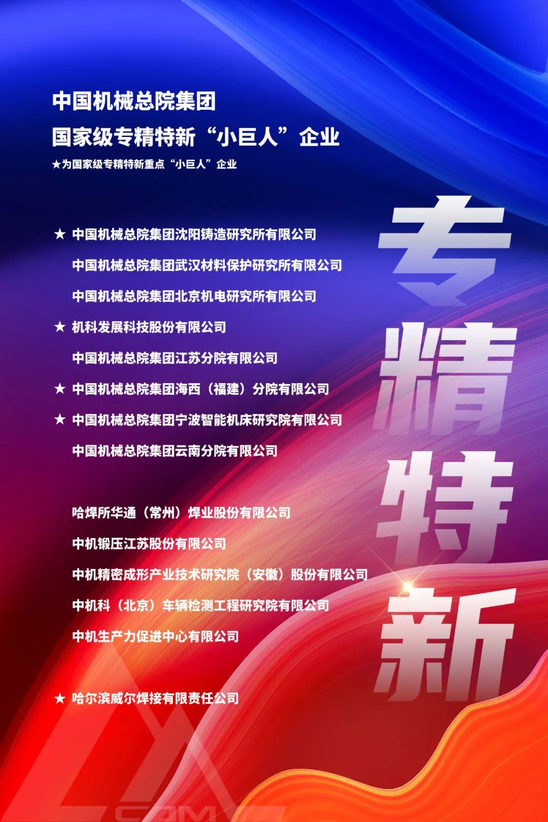 重點+2！集團新增2家國家級重點“小巨人”企業